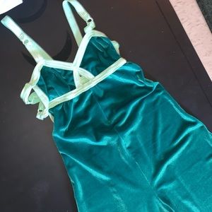 Solstice Intimates velvet jumpsuit in Ridley